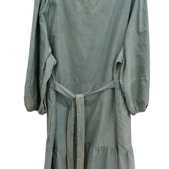 Ava & Viv Womens Plus Size Green 3/4 Sleeve Ruffle Hem Dress Copper Size 2X NWOT - Picture 3 of 3